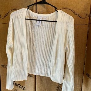 Plus size cropped cardigan